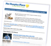 PetPeoplesPlace.com Newsletter