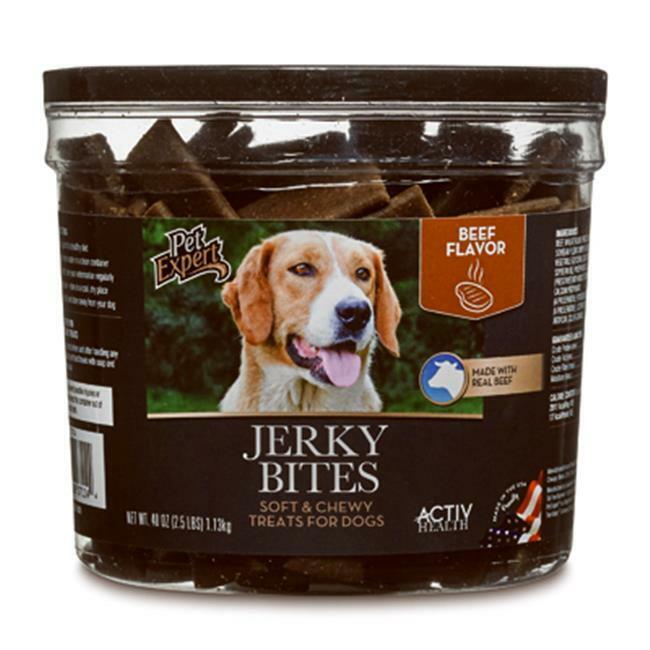 Sunshine Mills 215020 40 oz Tub for Pet Expert Jerky Bites Dog Treats