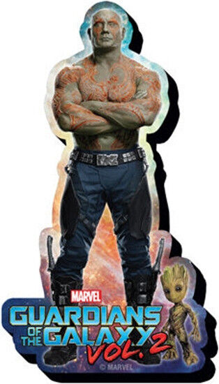 Guardians of the Galaxy Vol. 2 Drax Figure Chunky 3-D Die-Cut Magnet NEW UNUSED