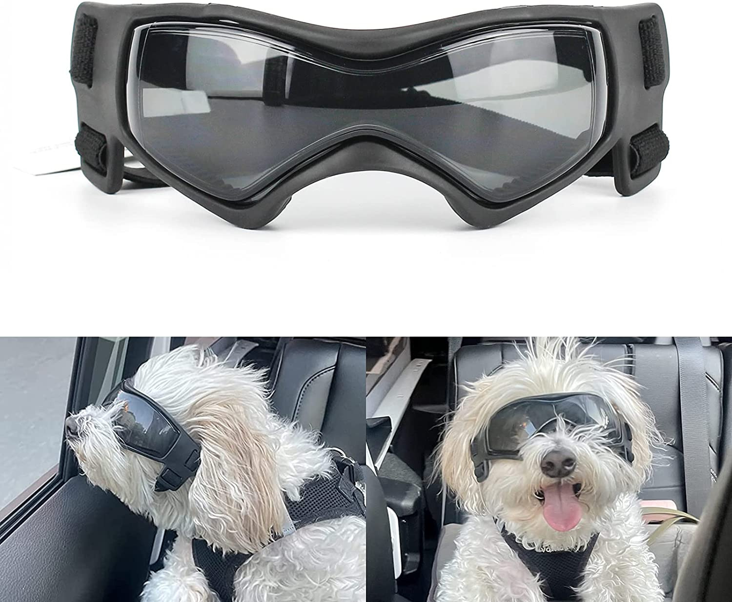 Dog Goggles for Small Breed Anti-Uv Windproof Eye Protection Pet Sunglasses with