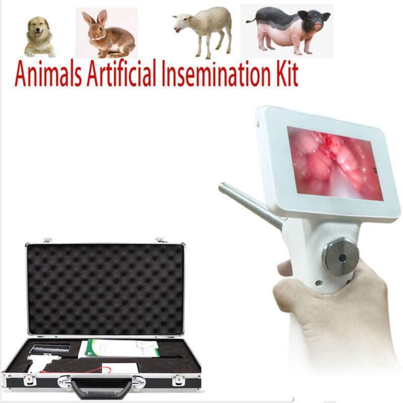 Visual Dog Artificial Insemination Gun Kit 15 MP Camera visual Screen White