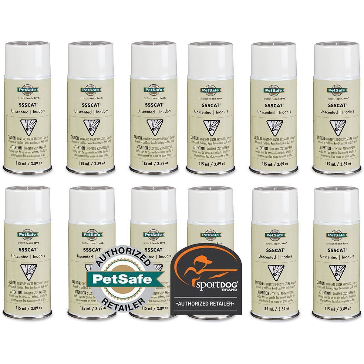 PetSafe SSSCAT Unscented Replacement 12 Cans - PPD17-16165