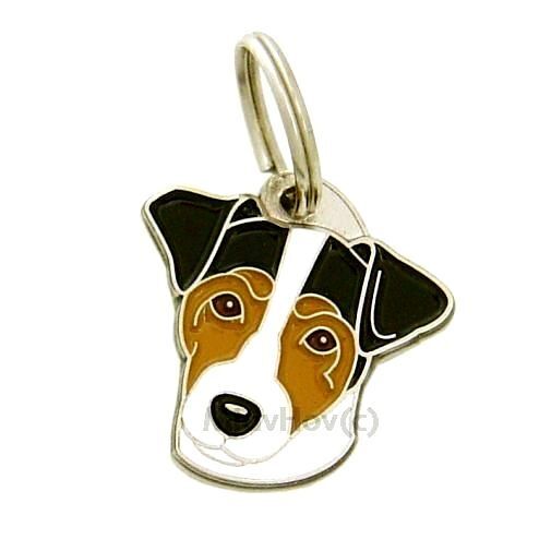 Dog name ID Tag,  Russell terrier, Personalized, Engraved, Handmade, Charm