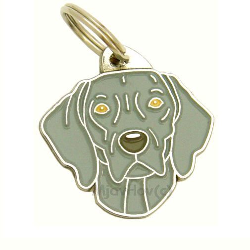 Dog name ID Tag,  Weimaraner, Personalized, Engraved, Handmade, Charm