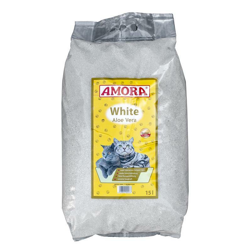 AMORA Cat Litter White Compact Aloe Vera 2 X 507.2oz (1,86 €/ L)