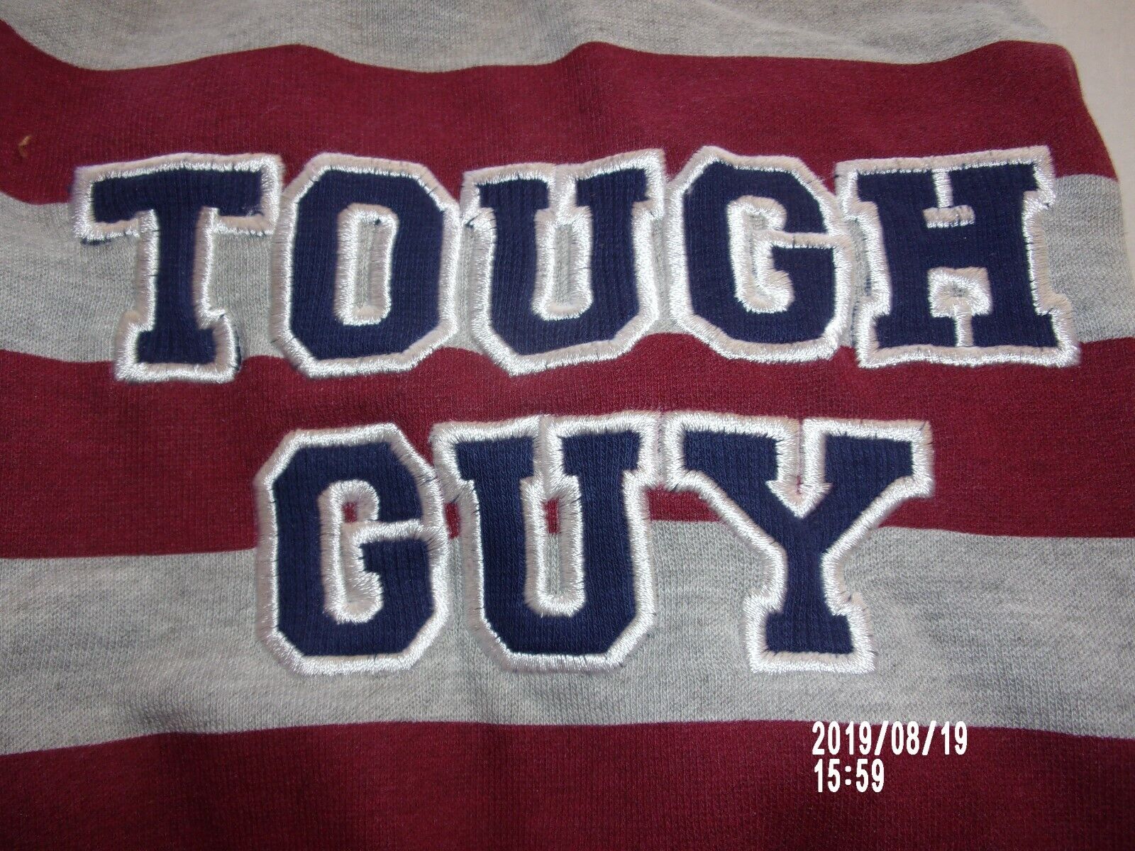 TOUGH GUY Striped Hoodie Jacket Pet Dog Cat Wag-a -tude S new small