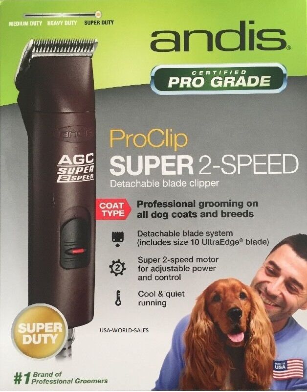 NEW Andis AGC-2 AGC2 Super 2-SPEED Animal 4X4 Dog Animal Pro Clipper 22360