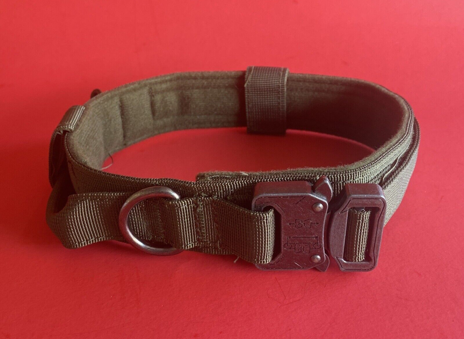 Dog Collar  Military with Control Handle Adjustable - Size Large