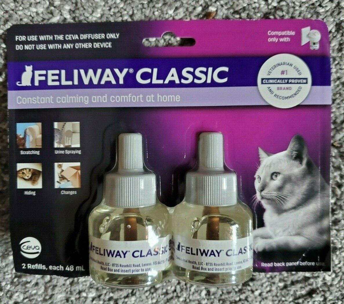 Feliway Classic CAT Diffuser Refills 2ct