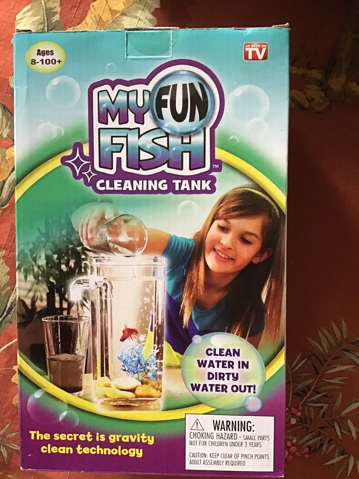 New In Box My Fun Fish Cleaning Fish Tank Clean Water in Dirty Water Out Plastic