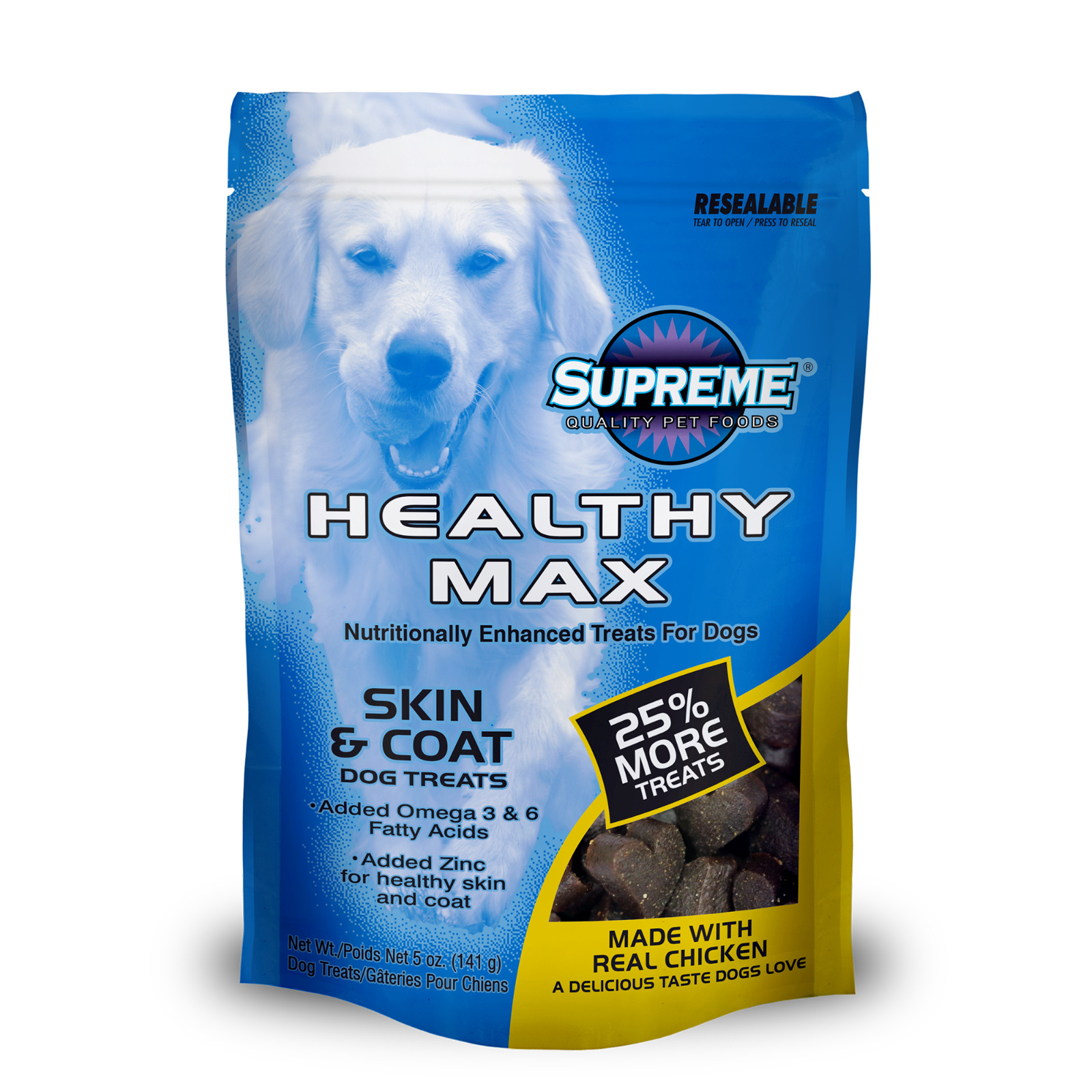 BEST Dog Treats MADE IN USA Skin and Coat Dog Skin Allergy Supplement Chews