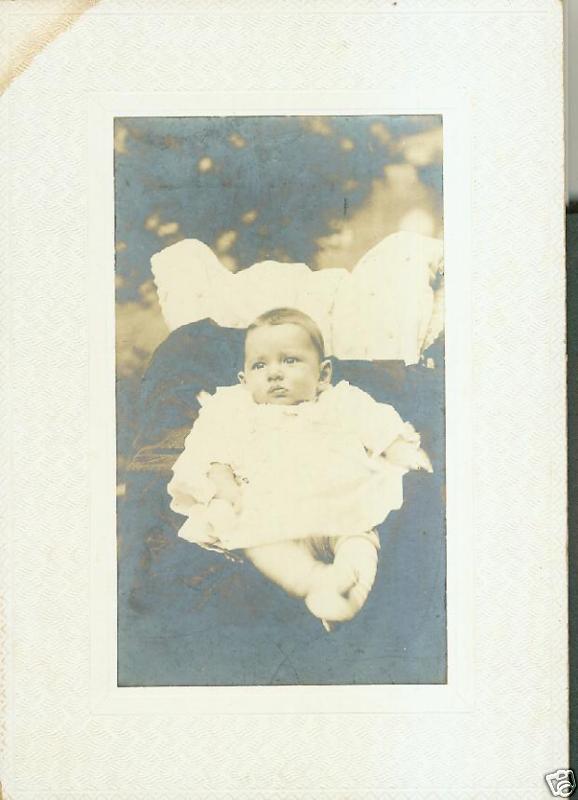 Vintage Photo - Cute Baby W/ Big Eyes