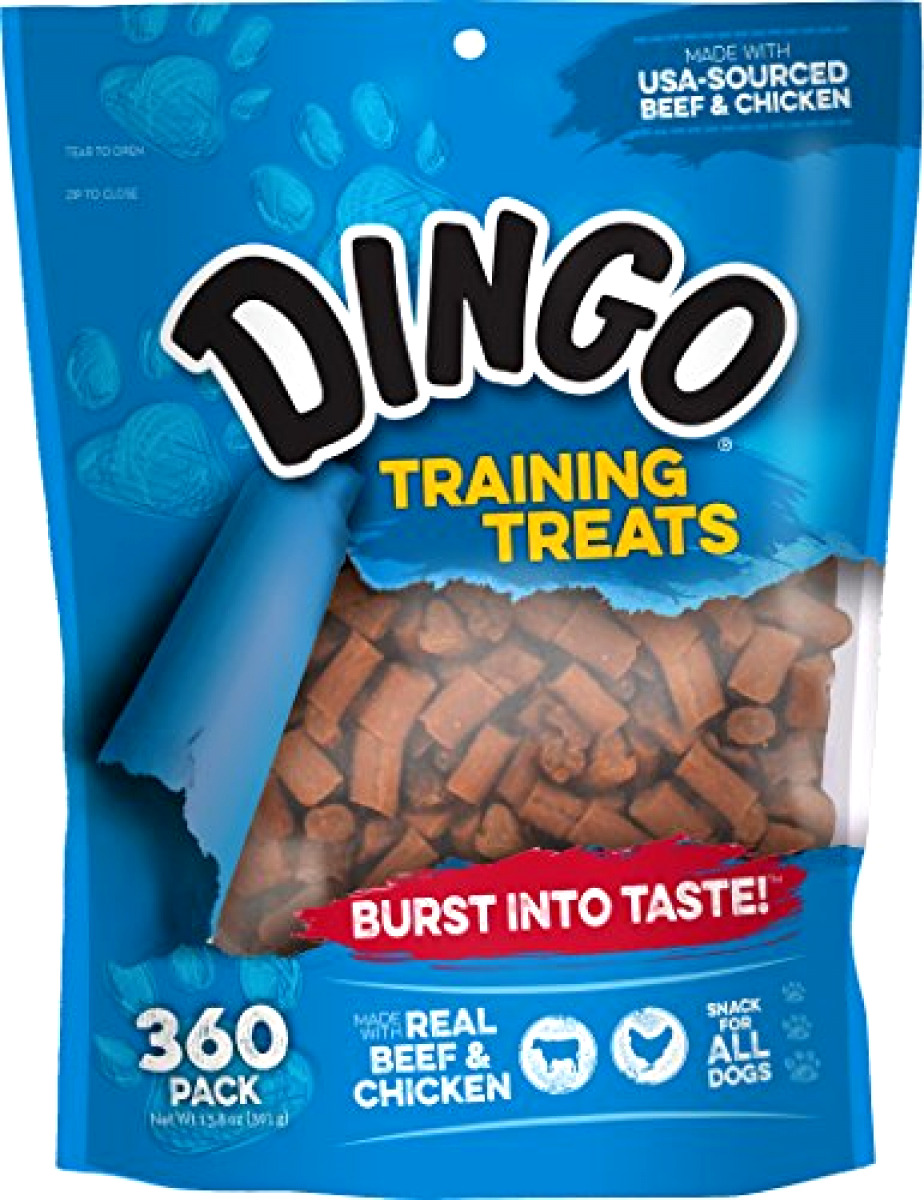 Dingo Soft & Chewy Training Treats, 360-Count Dog Pet Food Snack .