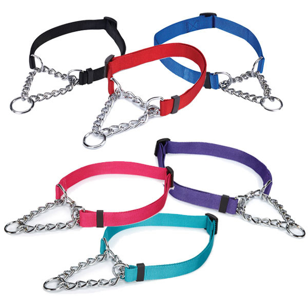 100 Chain Martingale Dog Collar Bulk Shelter Rescue Vet Assorted Color Pick Size