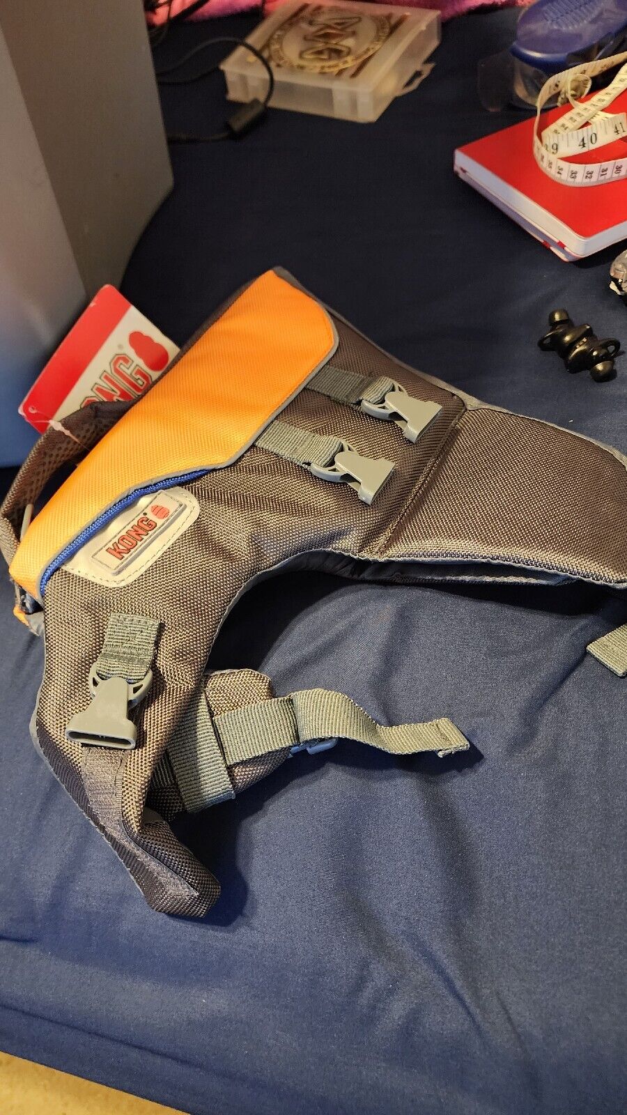 Kong Dog Float Ripstop Flotation Preserver Safety Vest Adjustable Life Jacket