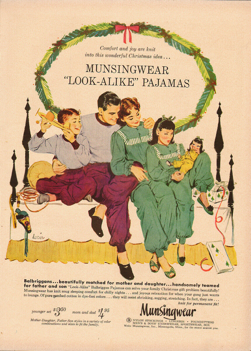 1953 Vinage ad for Munsingwear \