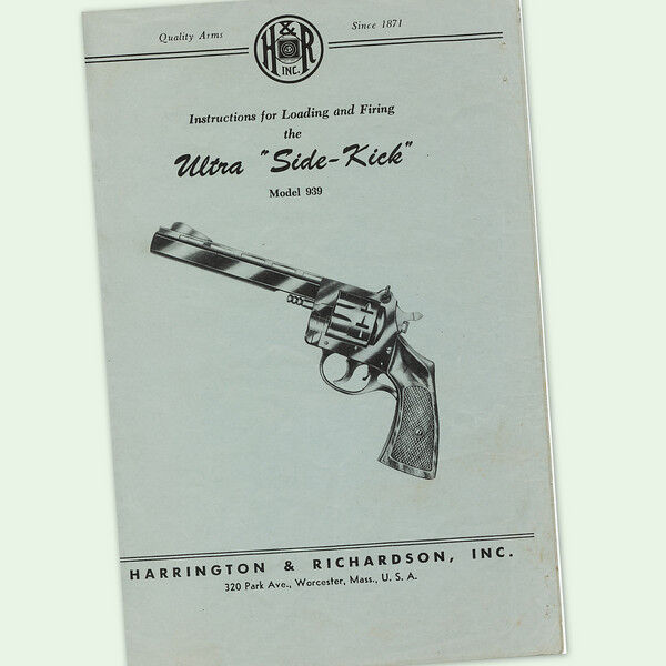 H&R ULTRA SIDE KICK 939 INSTRUCTIONS PARTS GUN MANUAL MAINTENANCE BREAKDOWN