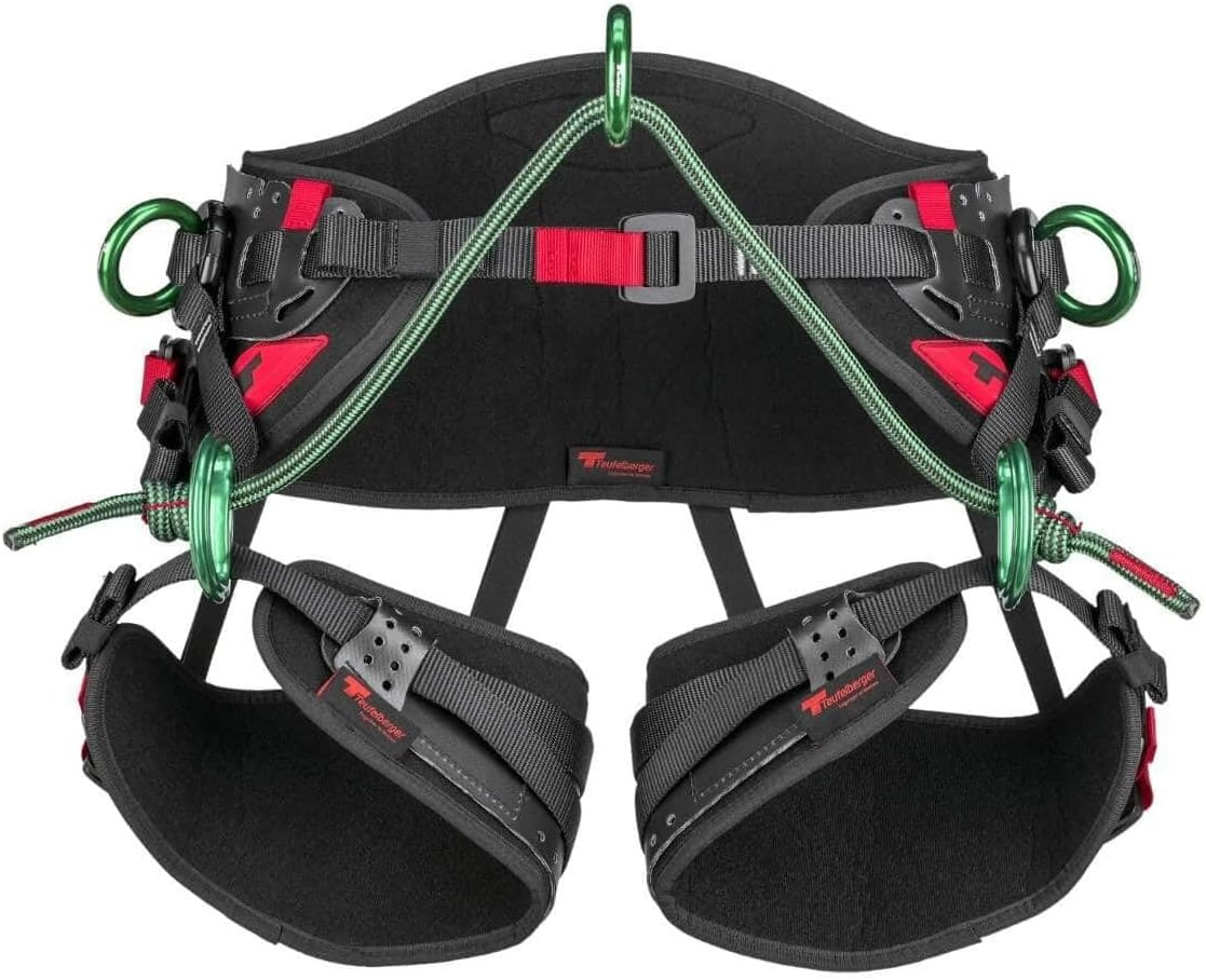 Treemotion Harness for Arborists – Belt-And-Sit Saddle with Rear Tie-In Attachme