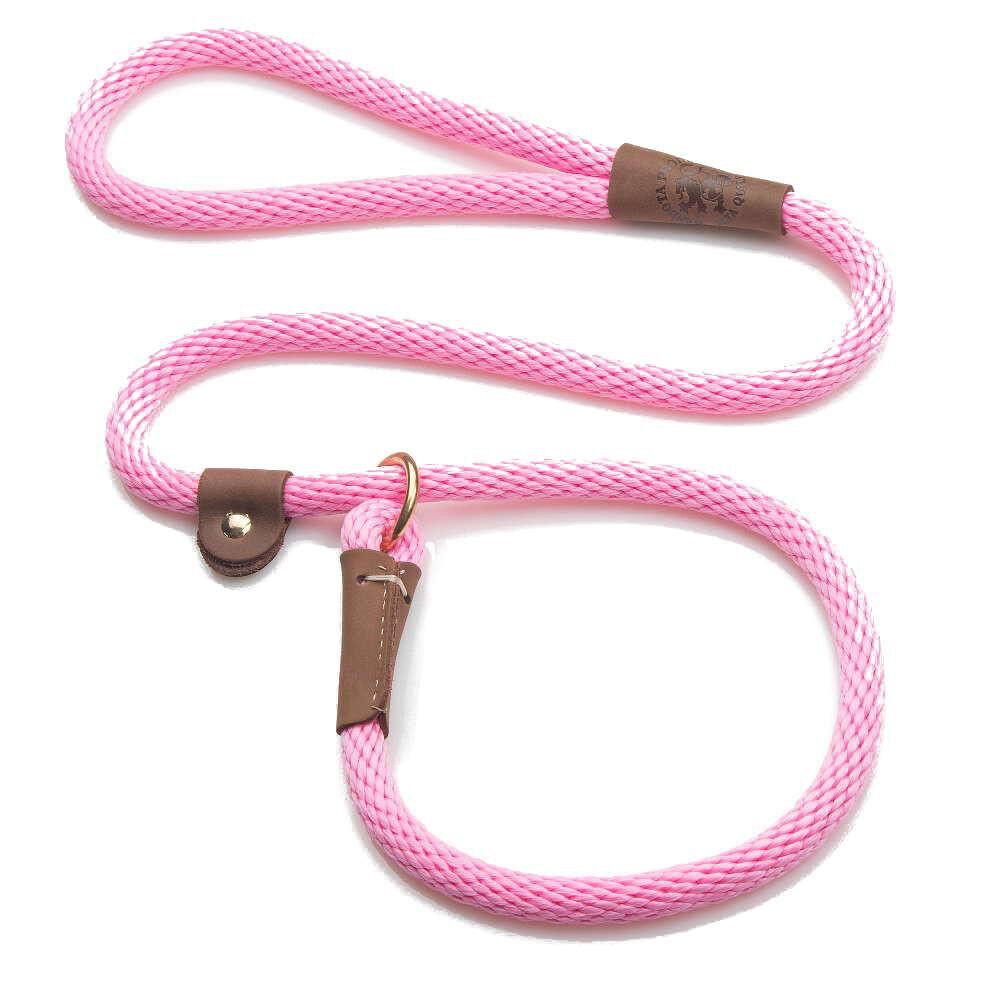 Mendota  Dog Puppy Leash  British Style Slip Lead   Hot Pink  4, 6 Foot