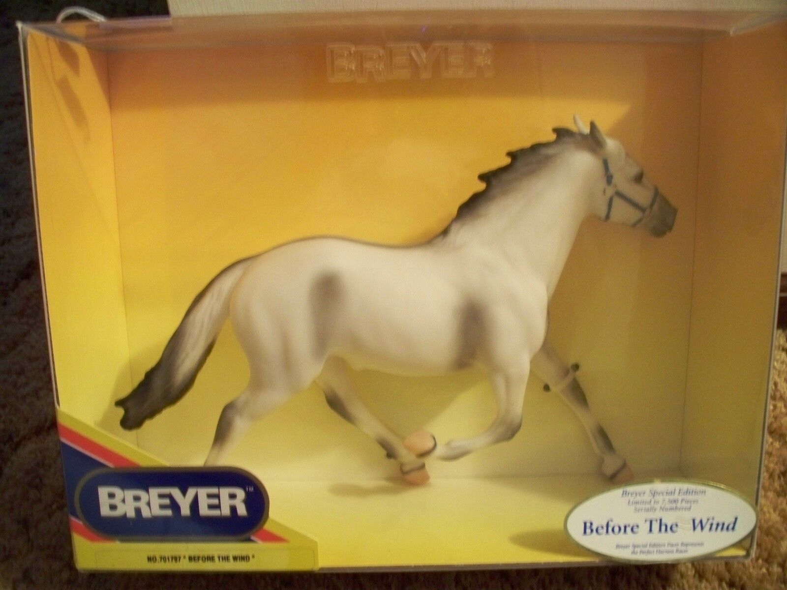 BREYER SR SPECIAL RUN 1997 TOYS R US BEFORE THE WIND STANDARDBRED PACER HORSE 