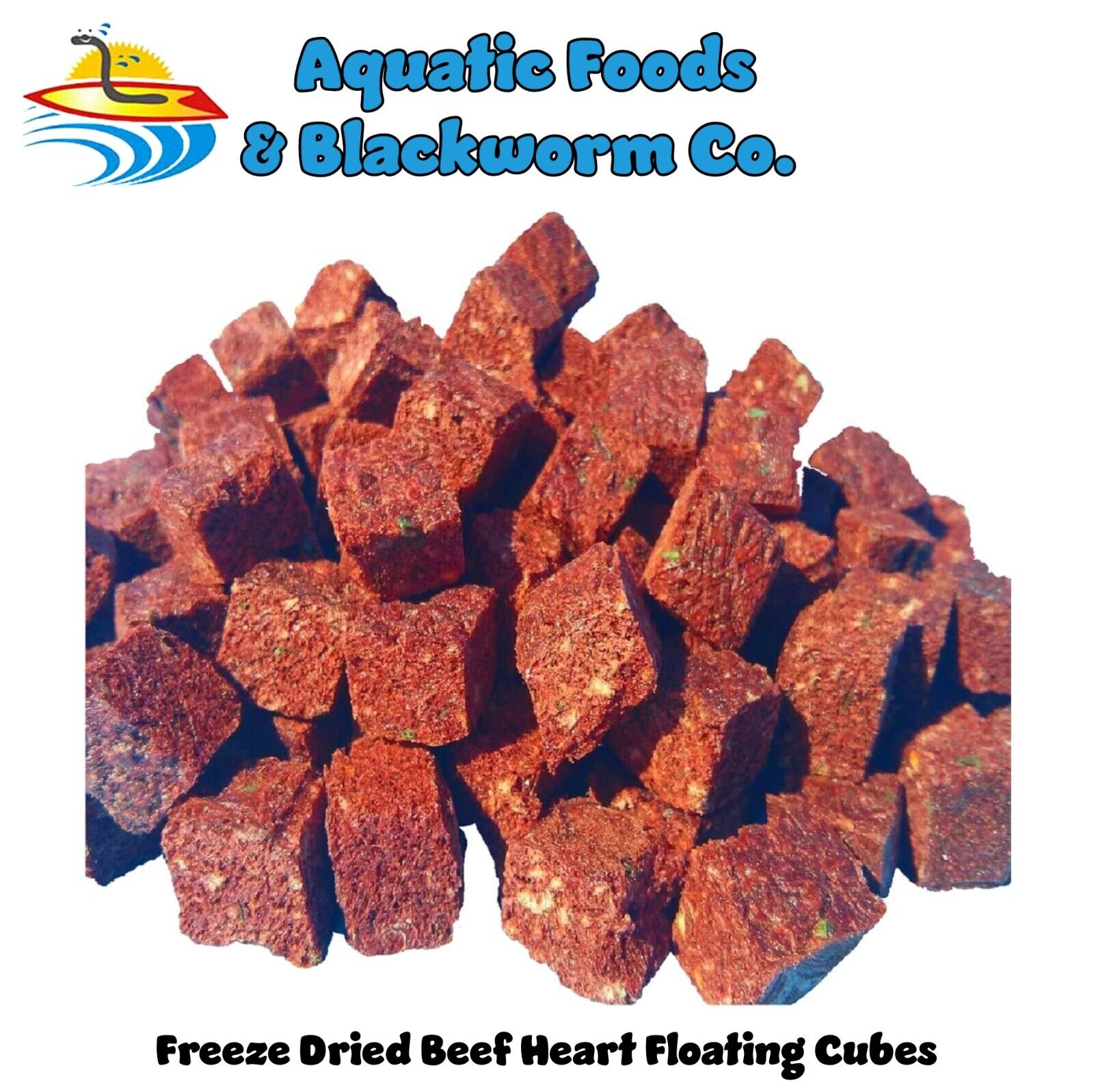 Beef Heart Mix--Freeze Dried Custom Mix for Discus, Cichlids,  ALL Tropical Fish
