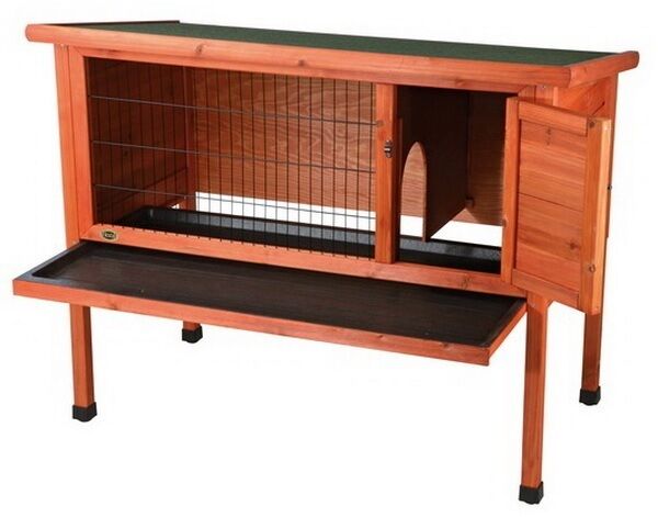 Small Animal Pet Enclosure Wooden Hutch Cage House For Rabbit Bunny Guinea Pig 