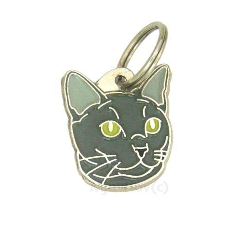 Cat name ID Tag,  Russian cat, Personalized, Engraved, Handmade, Charm