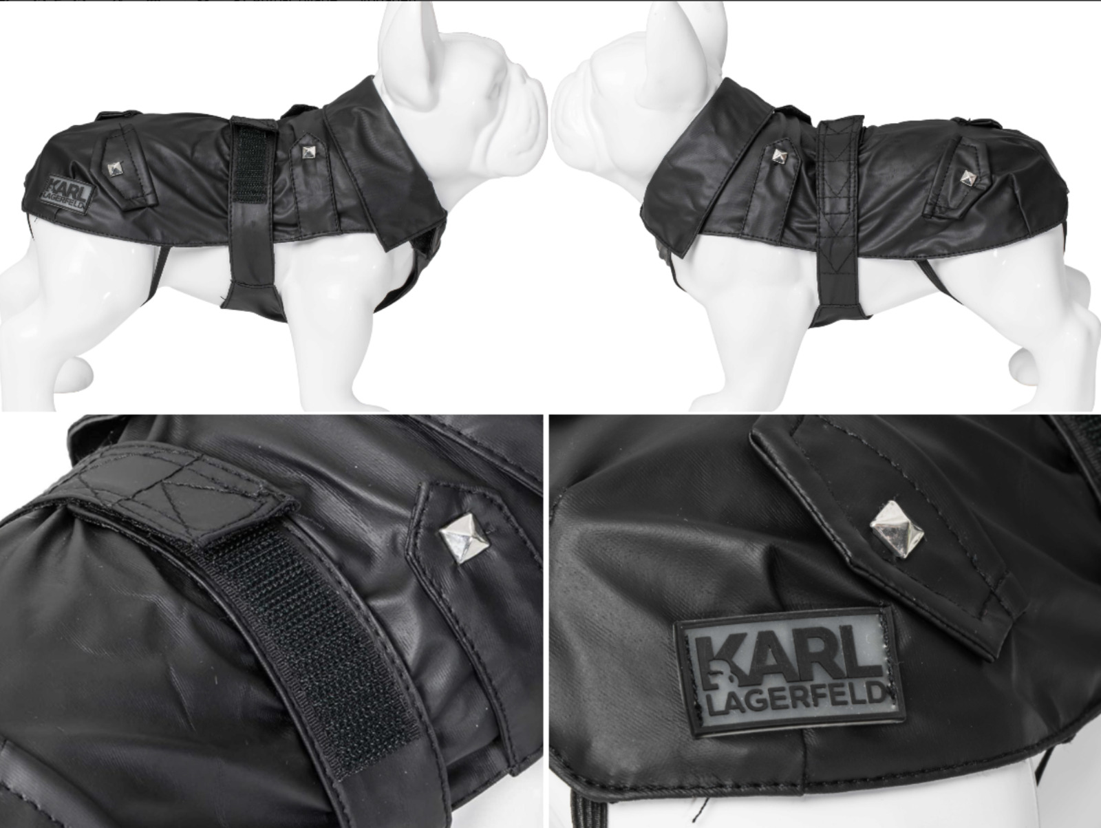 Karl Lagerfeld Pets Dog Rain Coat Jacket Winter Windbreaker Food