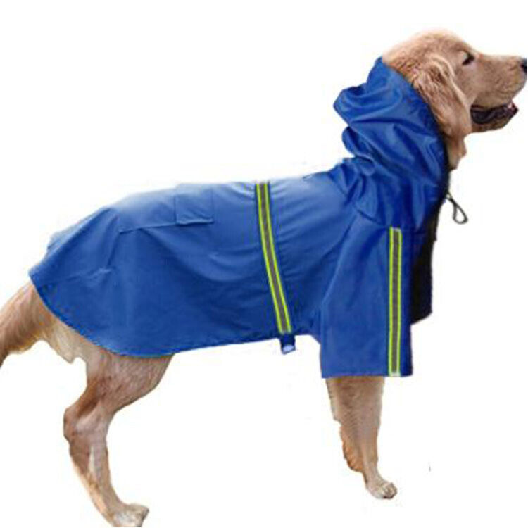 Dog Raincoat Waterproof Outdoor pet Doggie Rain Coat Rainwear Clothes