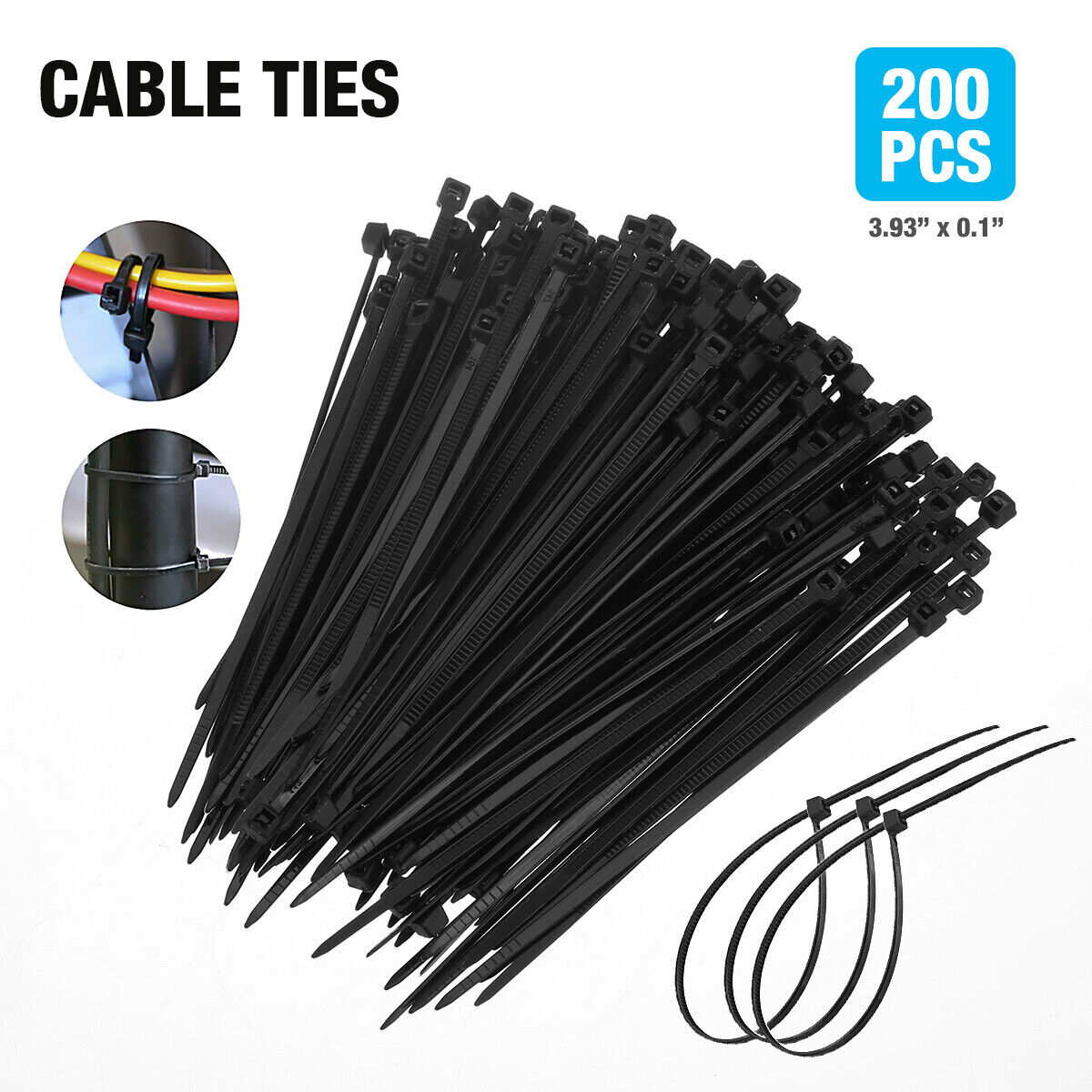 200Pcs Cable Ties 4\