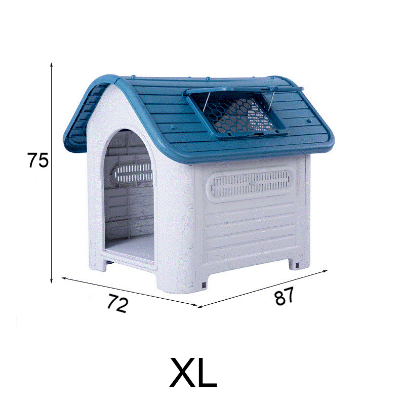 Outdoor pet shelter, dog house plastic insulation waterproof common pet hut