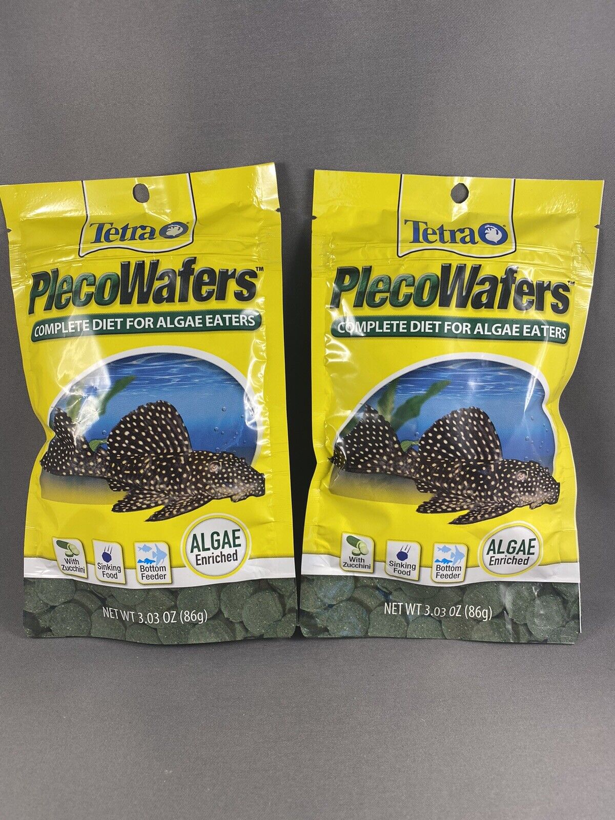 Tetra Pleco Algae Wafers 3.03 oz (2pack)- Tropical Fish Food by Tetra Algae Wafe