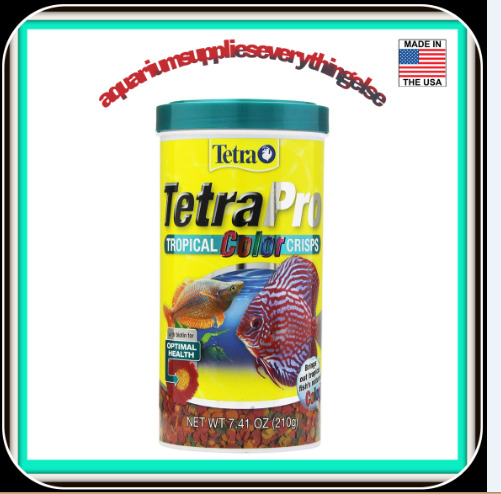 TetraPro Tropical Color Crisps, Fish Food With Natural Color Enhancers