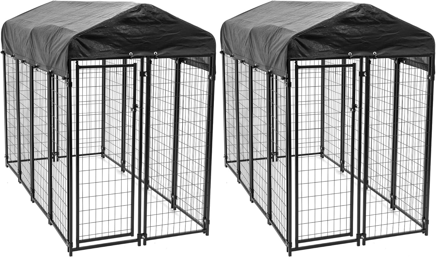 8Ft X 4Ft X 6Ft Large Outdoor Dog Kennel Playpen Crate with Heavy Duty Welded Wi