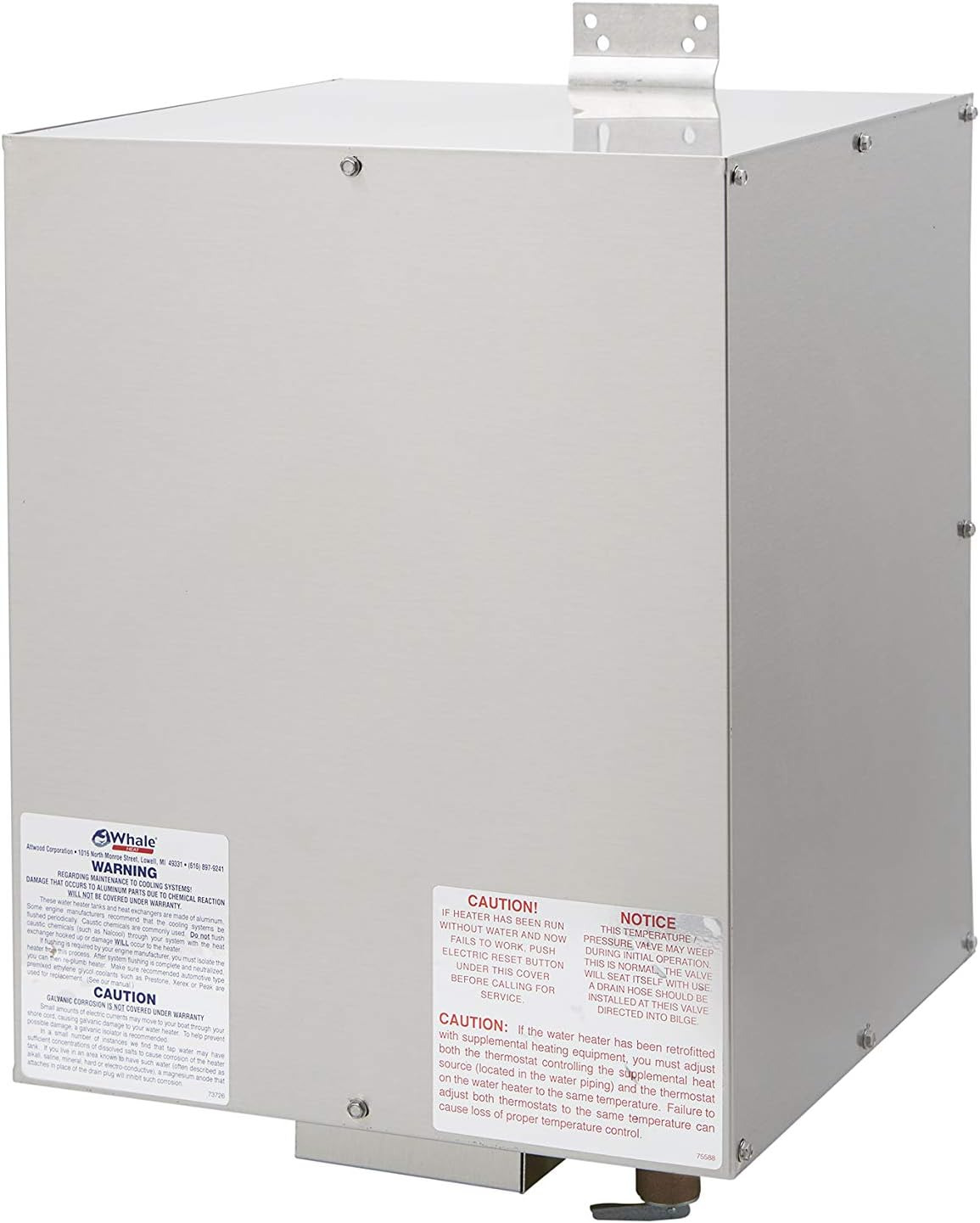 F700 Water Heater, 6 Gal., 120V, 100 PSI, Horizontal Mount, Double-Wall Front He