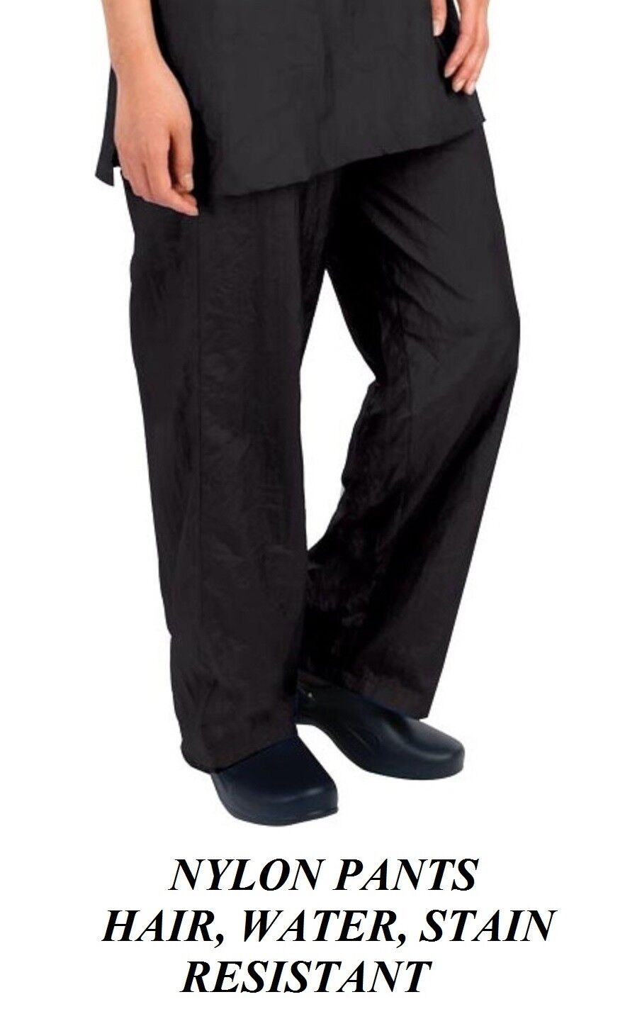 Black GROOMER STYLIST BARBER PANTS Trouser Hair,Water,Soil,Stain Resistant NYLON