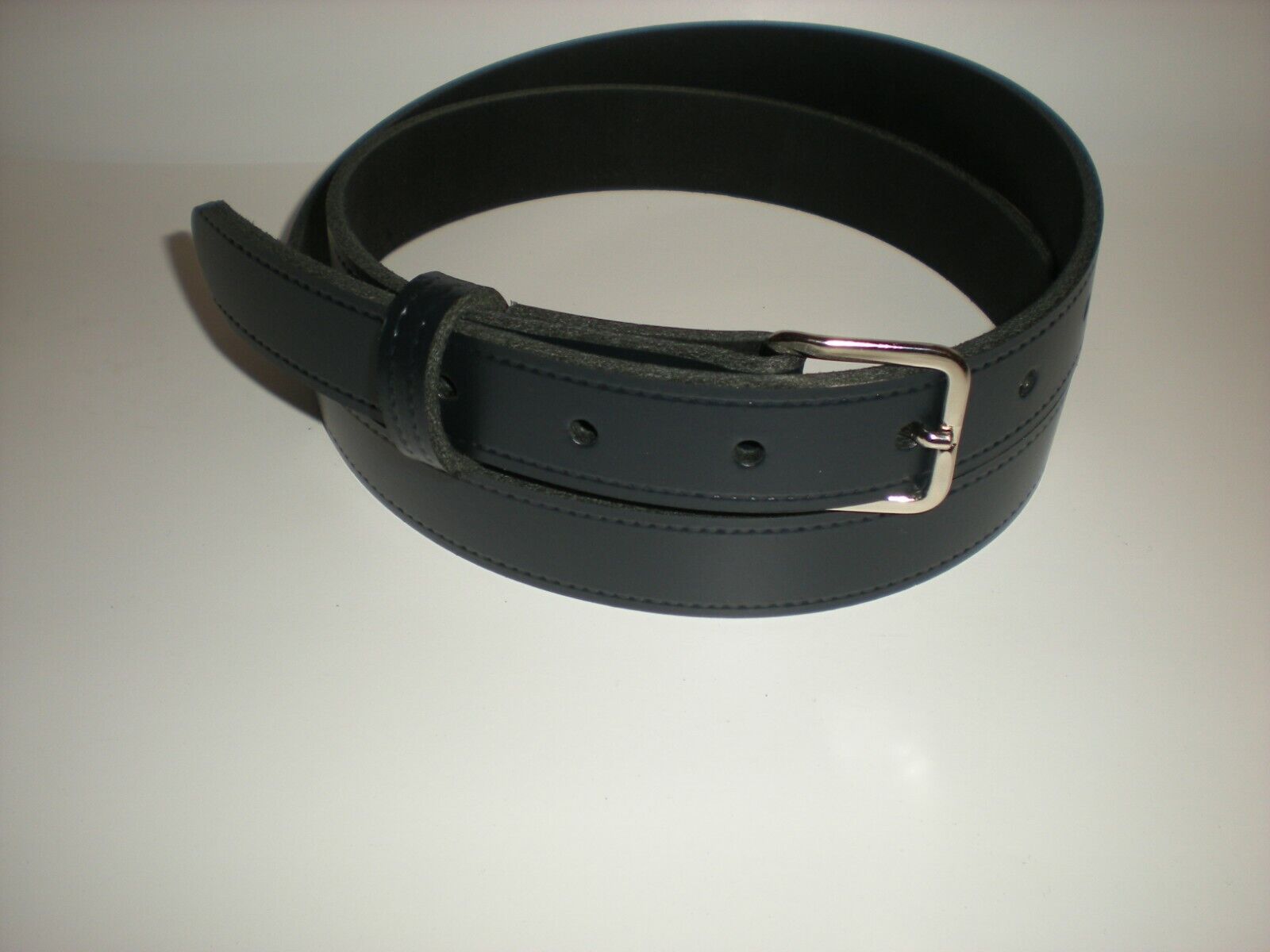 Navy blue leather belts suitable for men and women from small to XX large sizes 