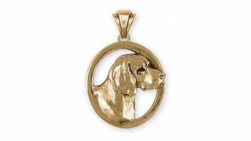 Beagle Jewelry 14k Gold Beagle Pendant Handmade Dog Jewelry BG13-PG