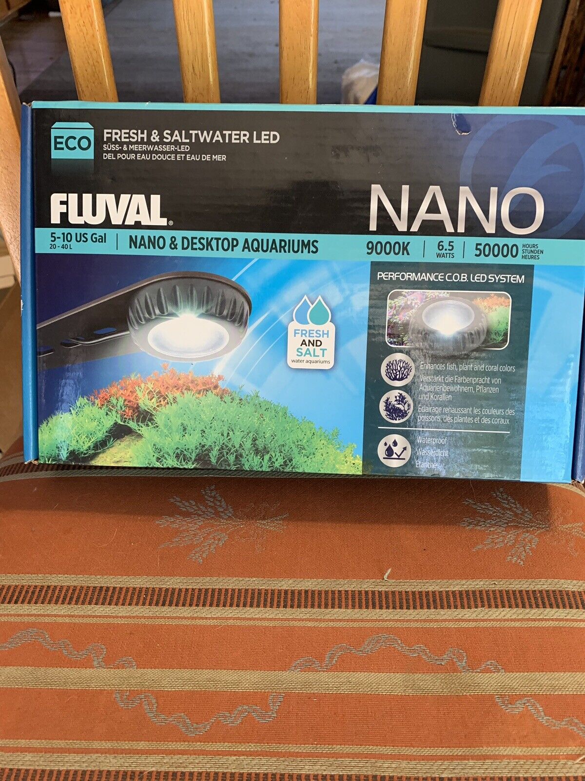 Fluval Fresh And Salt Water Aquariums Light LED Nano Desktop Tank Factory Sealed