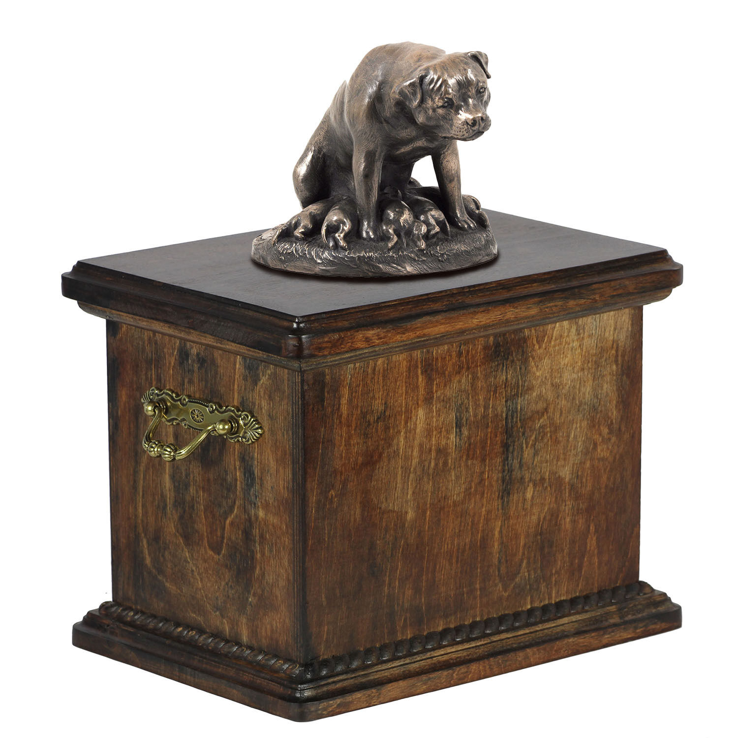 Rottweiler, dog urn made of cold cast bronze, ArtDog, CA - kind1
