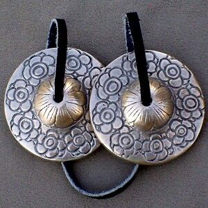 Tibetan handmade bronze TINGSHA TING-SHA CYMBALS BELLS