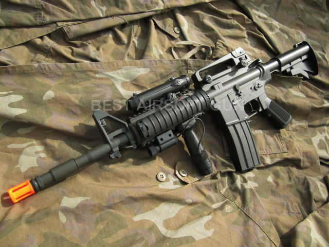 UKARMS AEG Auto Electric M4 M16 R.I.S. Carbine M16A4 Airsoft gun M3081A w/Laser