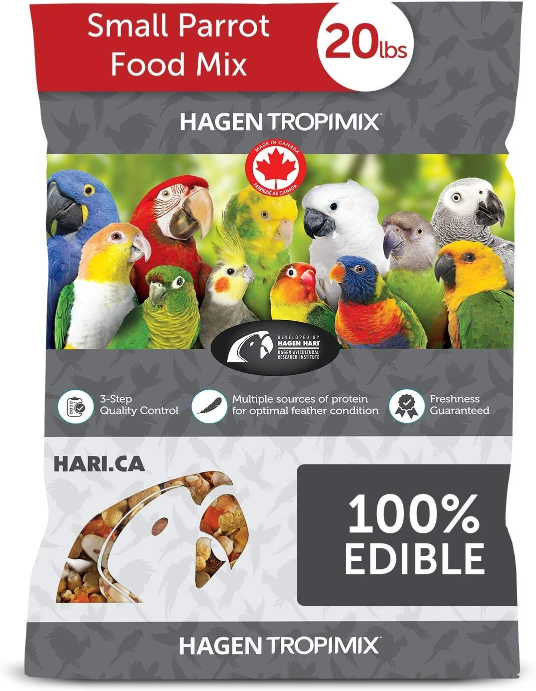 Hagen Tropimix Enrichment Food for Small Parrots, 20 lb. (9.07 kg) - HARI... 