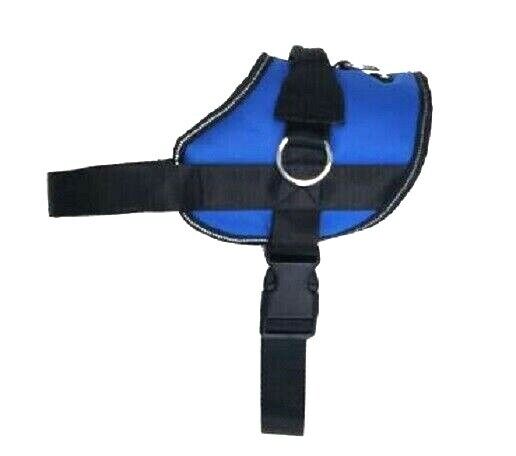 No Pull Dog Harness Bark Appeal Training Puppy Reflective Blue