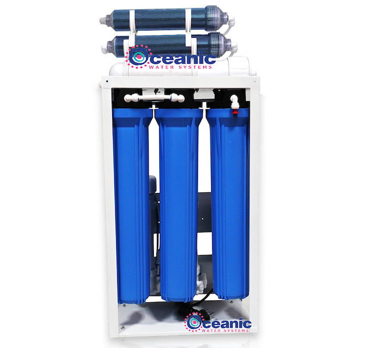 Commercial Size Aquarium RODI Water Filter System - 800 GPD 0 TDS  Booster Pumps