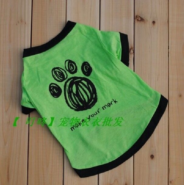 Pet Summer Cool Clothes Vest Puppy Dog Cat Cute T Shirt Cotton Coat Costumes New