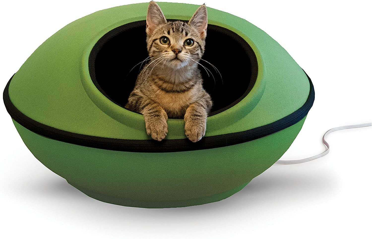 K&H Pet Products Thermo-Kitty Mod Dream Pod Heated Cat Bed for Large Cats,... 