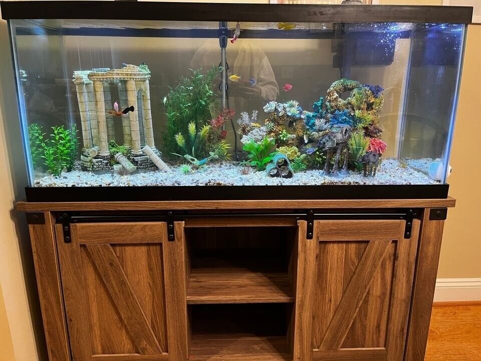 75 Gallon Fish Tank with Stand, Heater, Filter, and More