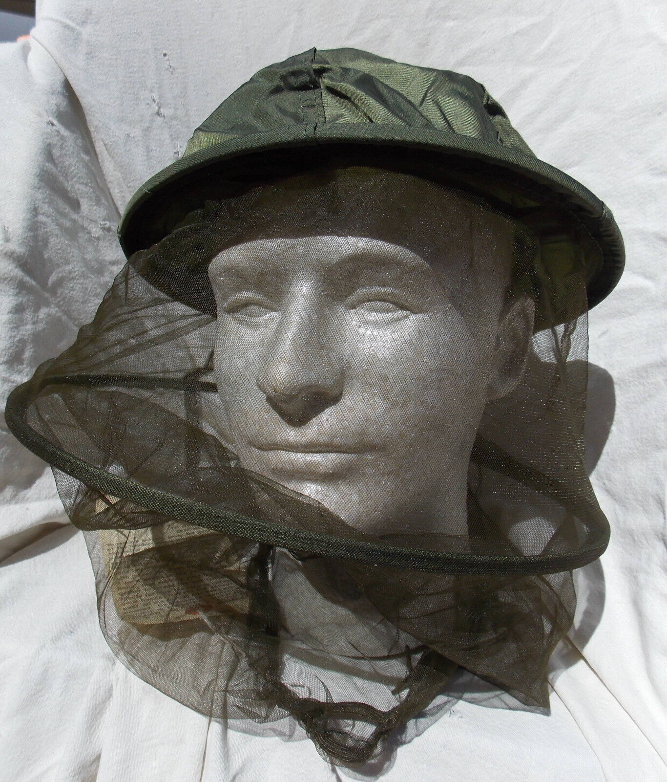 USAF USN USMC Pilot's Survival Gear Insect Mosquito Net Headnet , Excellent