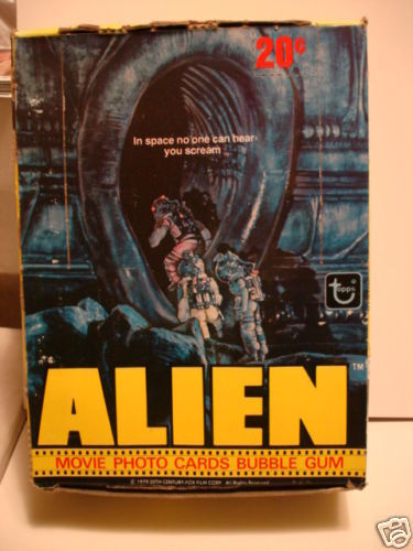 Alien first Movie scifi cards rare vintage mint 36 packs full box 1979